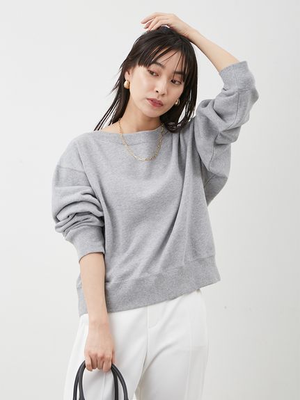 マルチウェイオフショルスウェットプルオーバー(プルオーバー