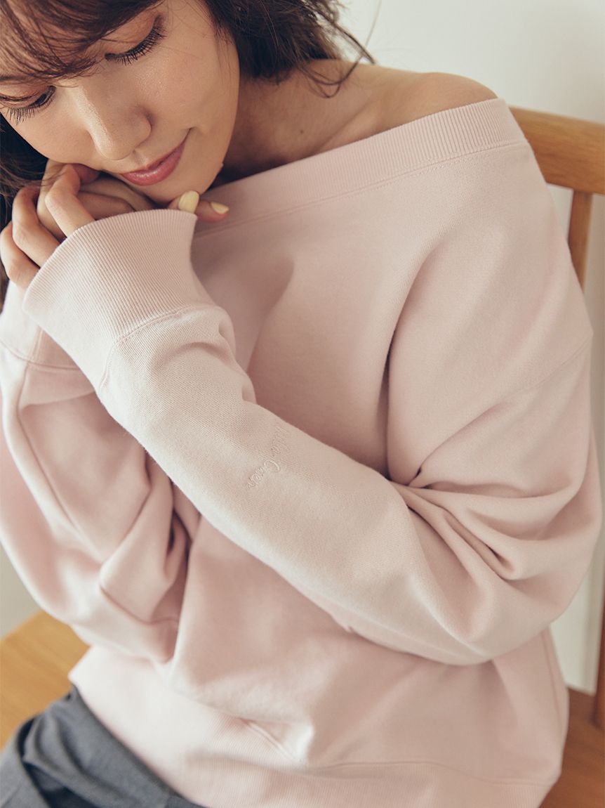 マルチウェイオフショルスウェットプルオーバー(プルオーバー