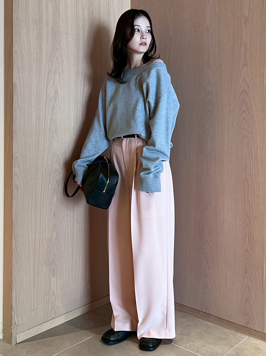 マルチウェイオフショルスウェットプルオーバー(プルオーバー