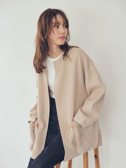 テレコクルーネックプルオーバー(プルオーバー)｜トップス｜Mila Owen