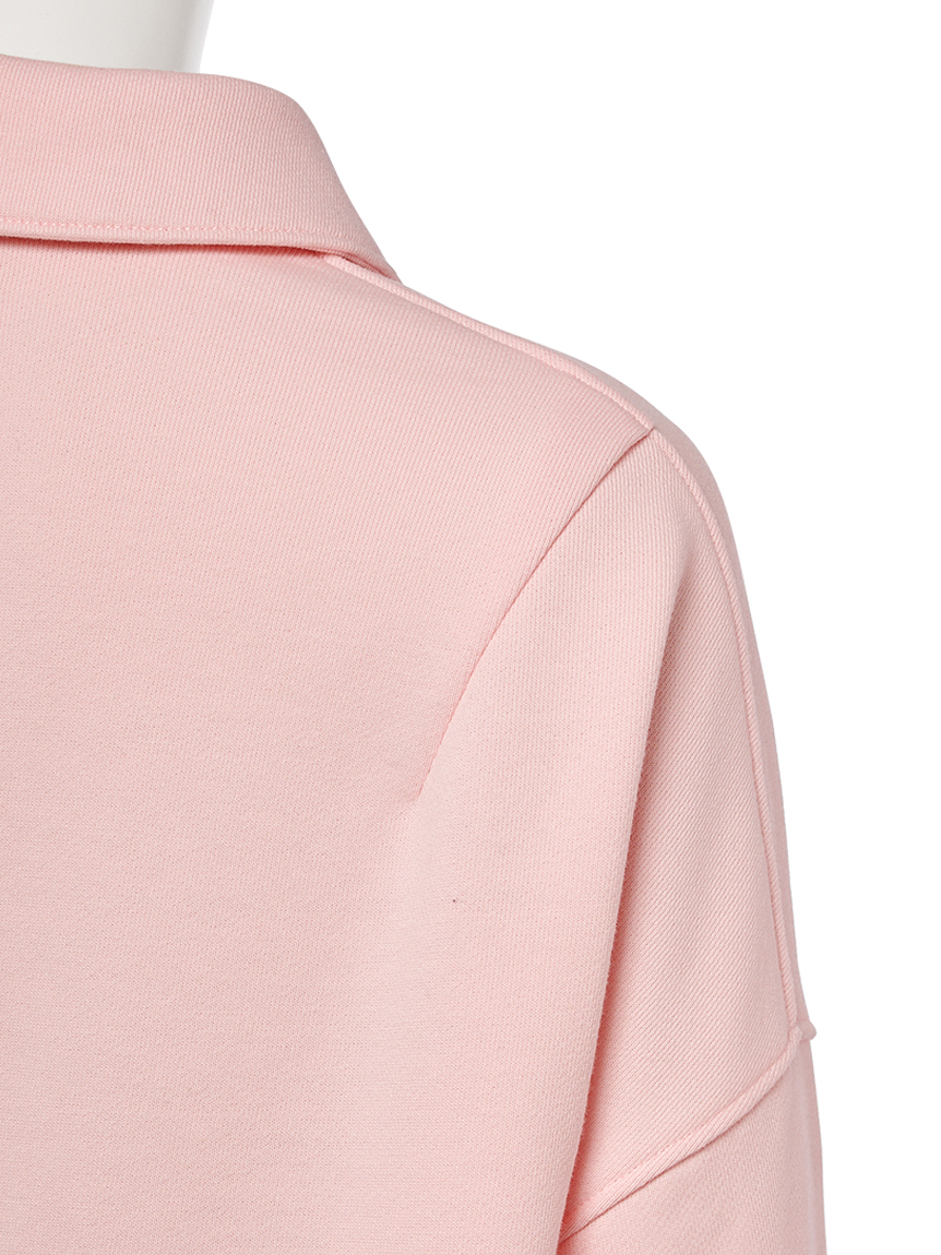 Mila Owen ショート丈ラガースウェットトップスPNK ショート丈ラガースウェットトップス(プルオーバー)｜トップス｜Mila