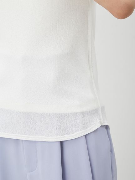 tシャツ イージーケアレイヤード半袖カットトップス レディース イージーケアレイヤード半袖カットトップス(カットソー
