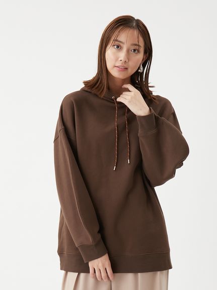 フォルムスリーブ裏起毛フーディー(プルオーバー)｜トップス｜Mila