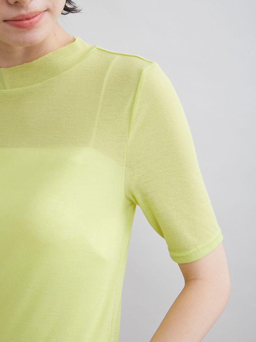 ウールテンセルハーフスリーブシアーT(Tシャツ)｜トップス｜Mila Owen
