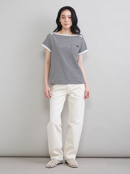 MilaOwenボートネックプルオーバー ボートネックコンパクトTシャツ(Tシャツ)｜トップス｜Mila Owen（ミラ