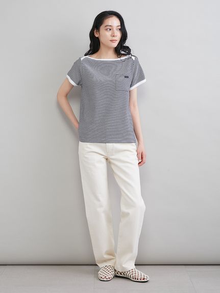 ボートネックコンパクトTシャツ(Tシャツ)｜トップス｜Mila Owen（ミラ