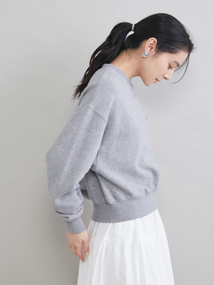 ソフトタッチ短丈トレーナー(プルオーバー)｜トップス｜Mila Owen