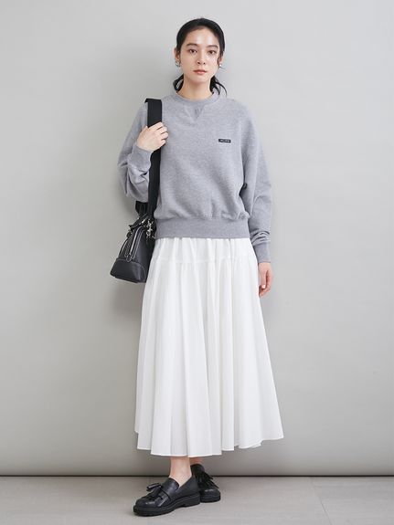 ソフトタッチ短丈トレーナー(プルオーバー)｜トップス｜Mila Owen