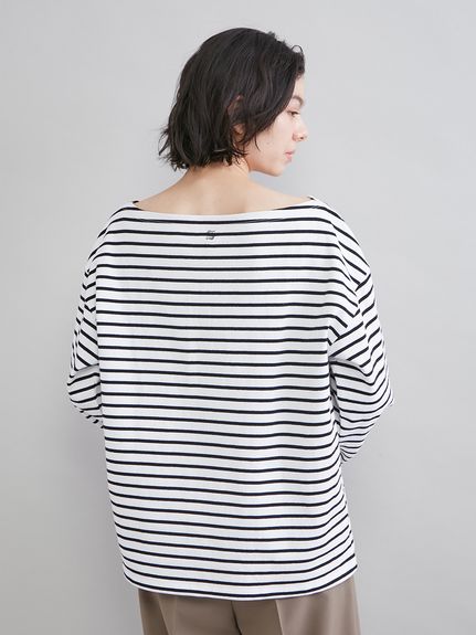 ボートネックボーダーTシャツ(Tシャツ)｜トップス｜Mila Owen（ミラ