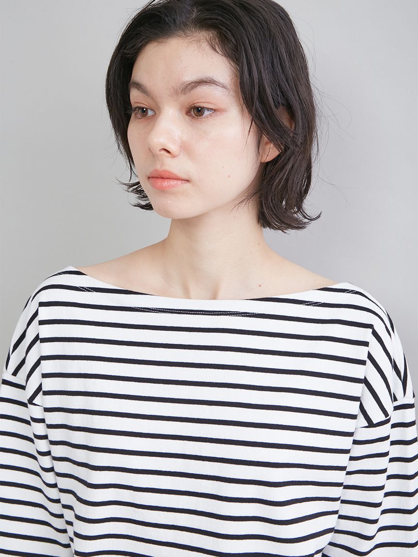 ボートネックボーダーTシャツ(Tシャツ)｜トップス｜Mila Owen（ミラ