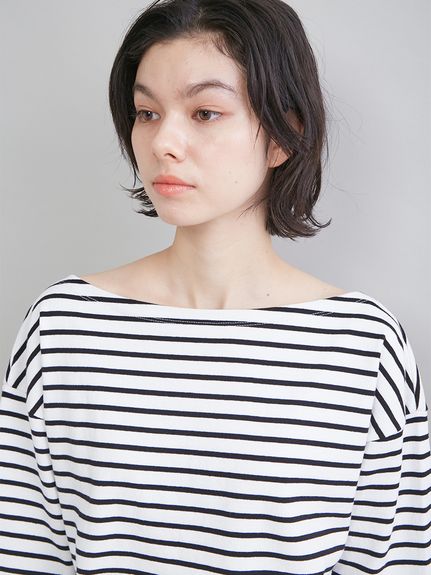ボートネックボーダーTシャツ(Tシャツ)｜トップス｜Mila Owen（ミラ