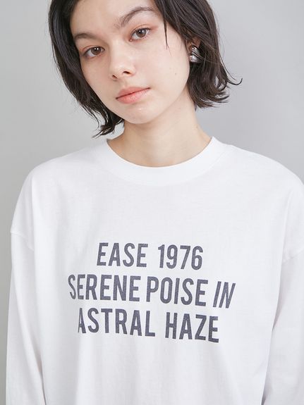 3段ロゴグラフィックロングTシャツシャツ(ニット)｜トップス｜Mila