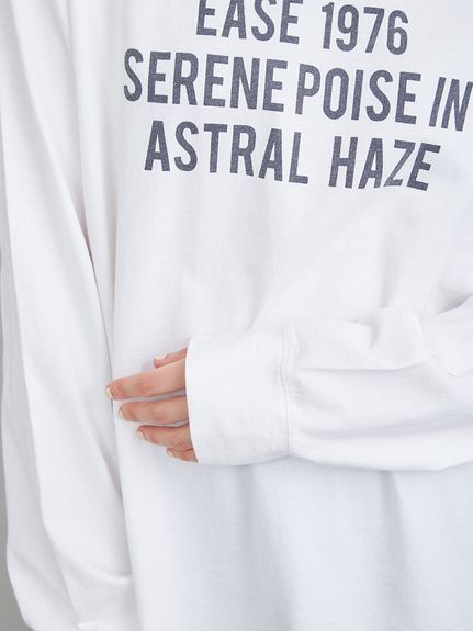 3段ロゴグラフィックロングTシャツシャツ(ニット)｜トップス｜Mila