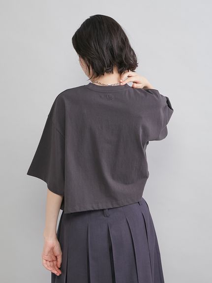 な*し様 KILIG リメイクブランド 短丈 ショート丈 カットソー 2way多 ショート丈ワイドグラフィックTシャツ(Tシャツ)｜トップス｜Mila Owen