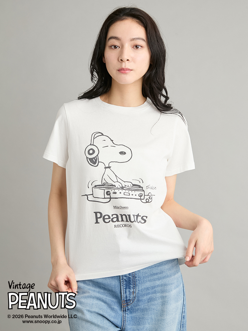 スヌーピー CHALLENGER/SNOOPY C/N SWEAT（GRAY）［スヌーピークルーネック