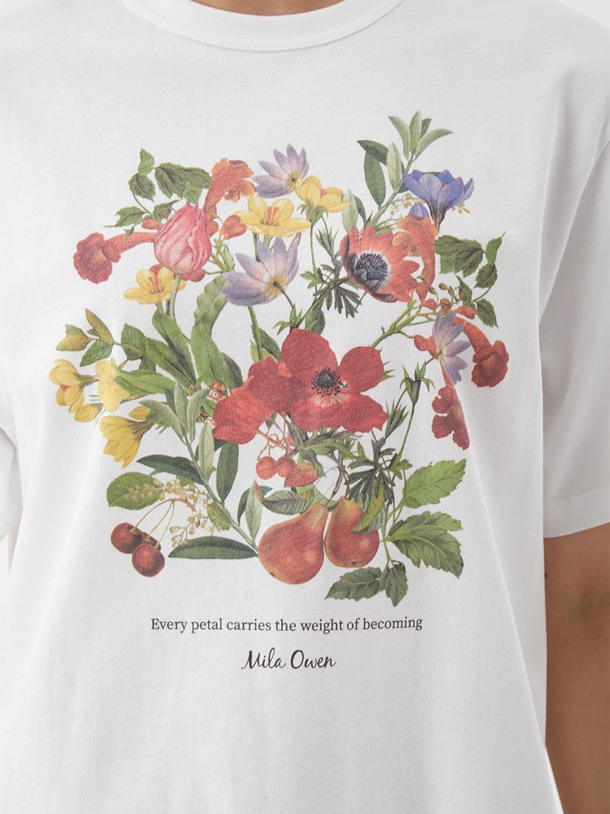 ボタニカルグラフィックTシャツ(Tシャツ)｜トップス｜Mila Owen（ミラ