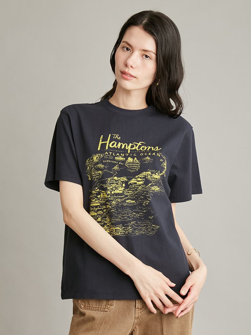 MapPatternグラフィックTシャツ(Tシャツ)｜トップス｜Mila Owen（ミラ