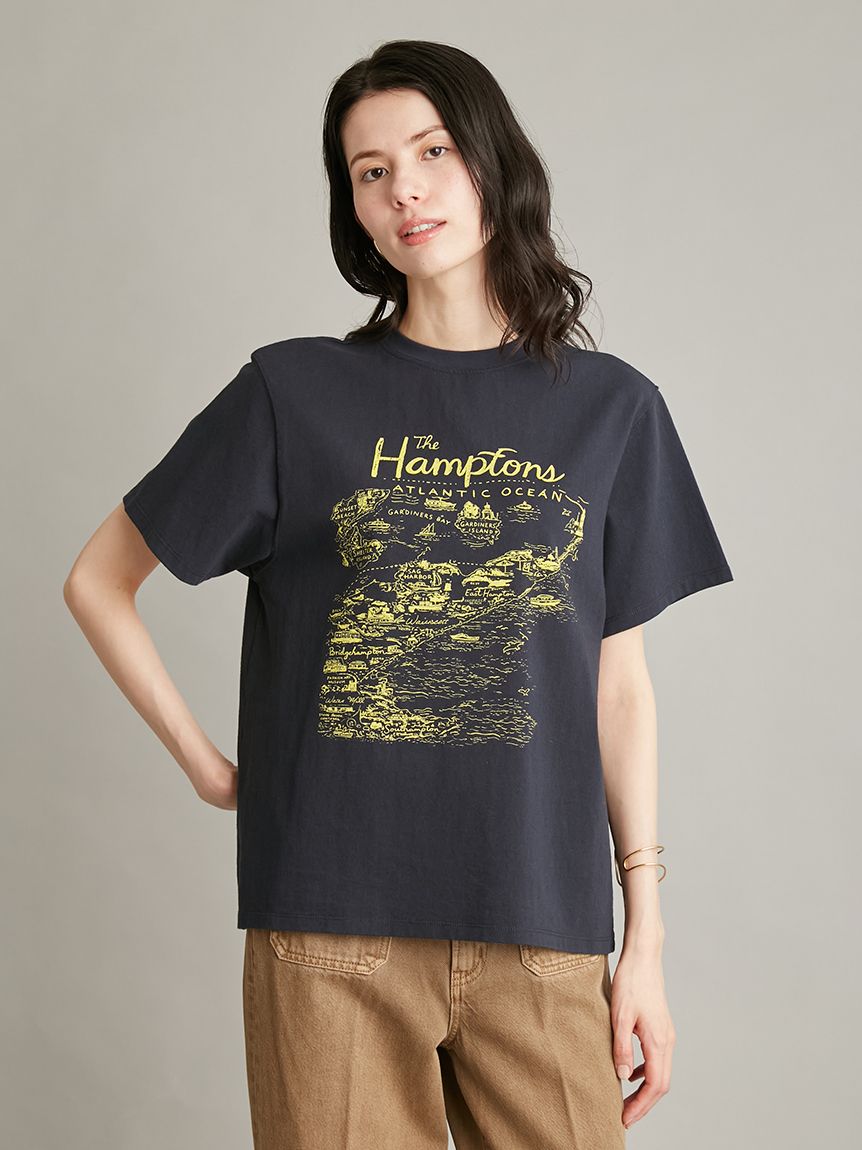 MapPatternグラフィックTシャツ(Tシャツ)｜トップス｜Mila