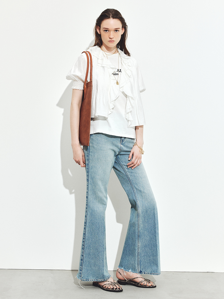 グラフィックノースリーブTシャツ(Tシャツ)｜トップス｜Mila Owen