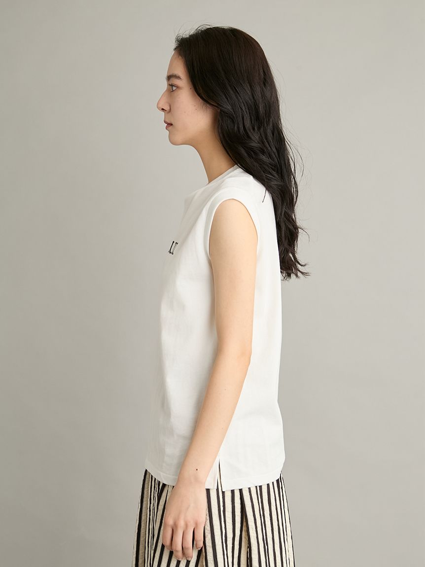 グラフィックノースリーブTシャツ(Tシャツ)｜トップス｜Mila Owen