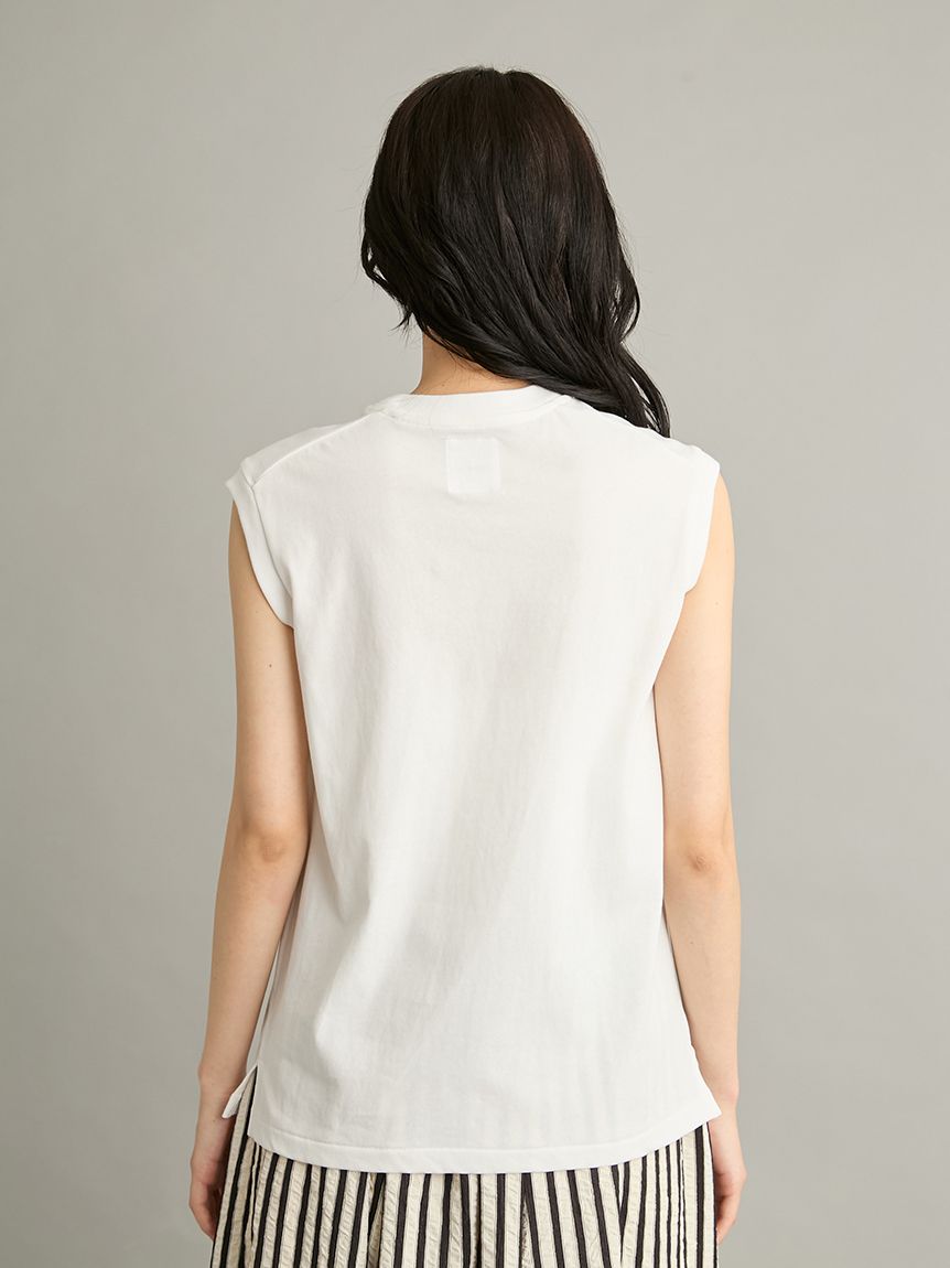 グラフィックノースリーブTシャツ(Tシャツ)｜トップス｜Mila Owen