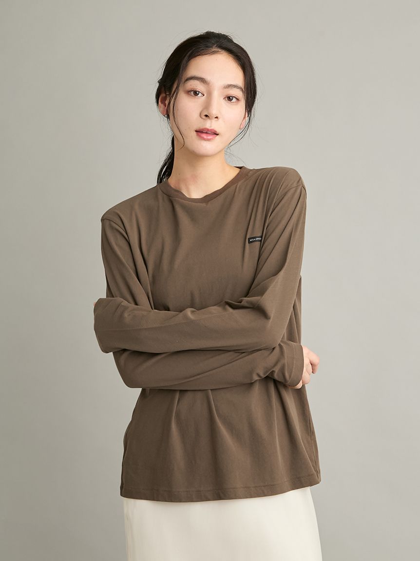 強撚天竺シアー長袖カットソー(Tシャツ)｜トップス｜Mila Owen（ミラ