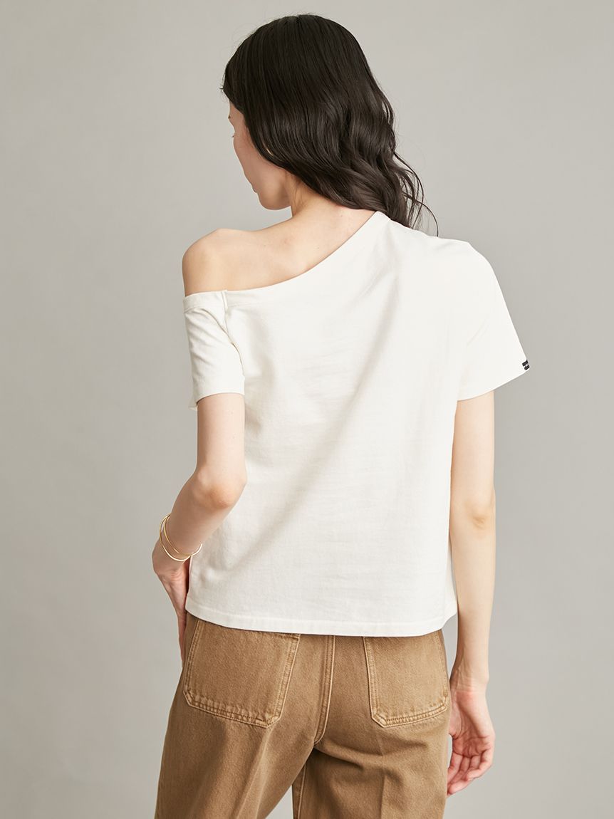 アシンメトリーネックTシャツ(Tシャツ)｜トップス｜Mila Owen（ミラ