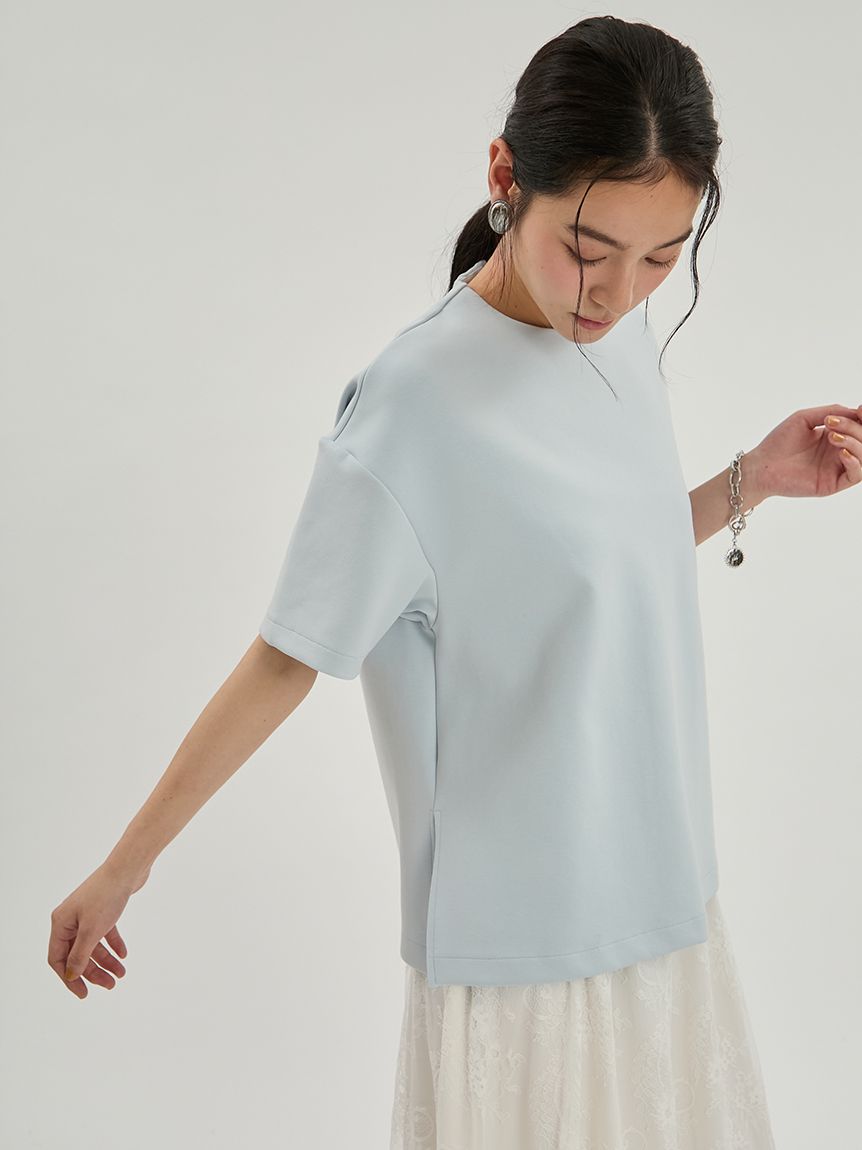 ハーフスリーブポンチプルオーバー(Tシャツ・カットソー)｜トップス