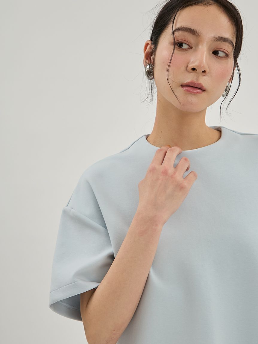 ハーフスリーブポンチプルオーバー(Tシャツ・カットソー)｜トップス