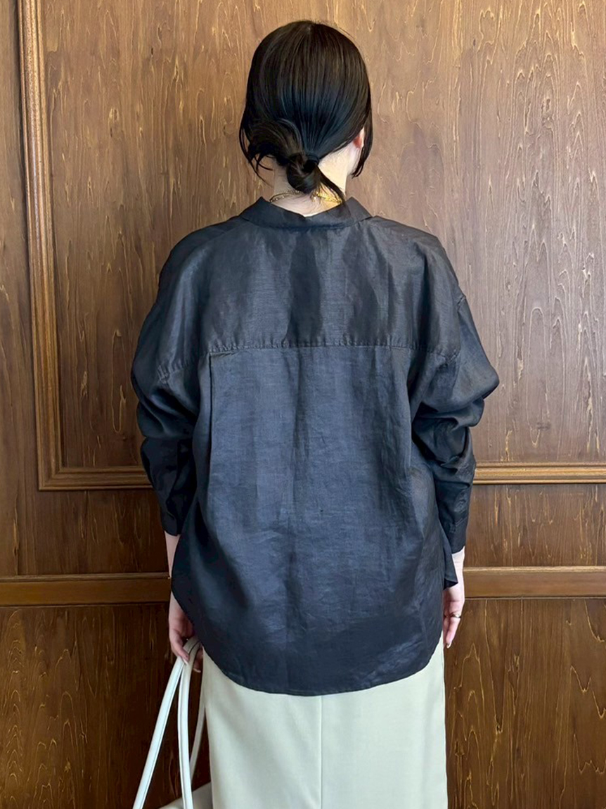 フレンチリネンオーバーサイズシャツ(シャツ)｜トップス｜Mila
