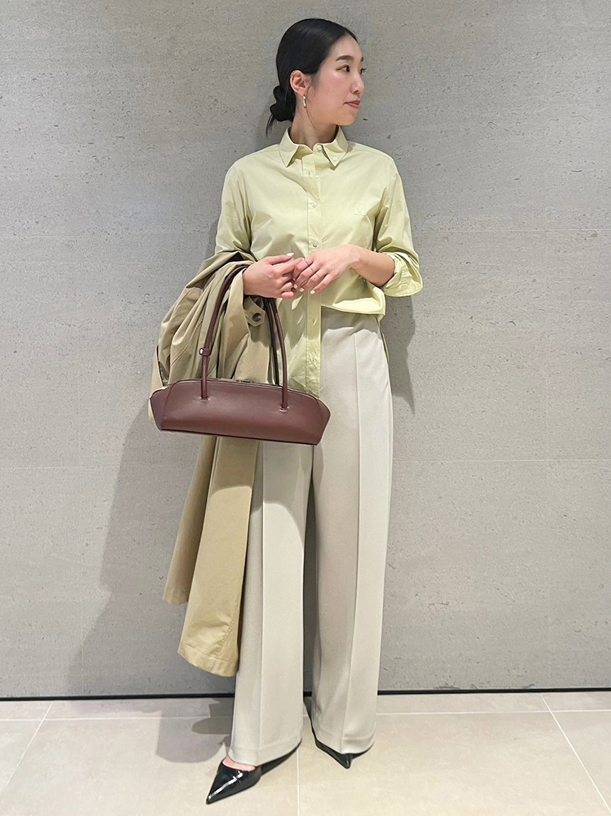 釦ダウンクロップド丈コンパクトシャツ(シャツ)｜トップス｜Mila