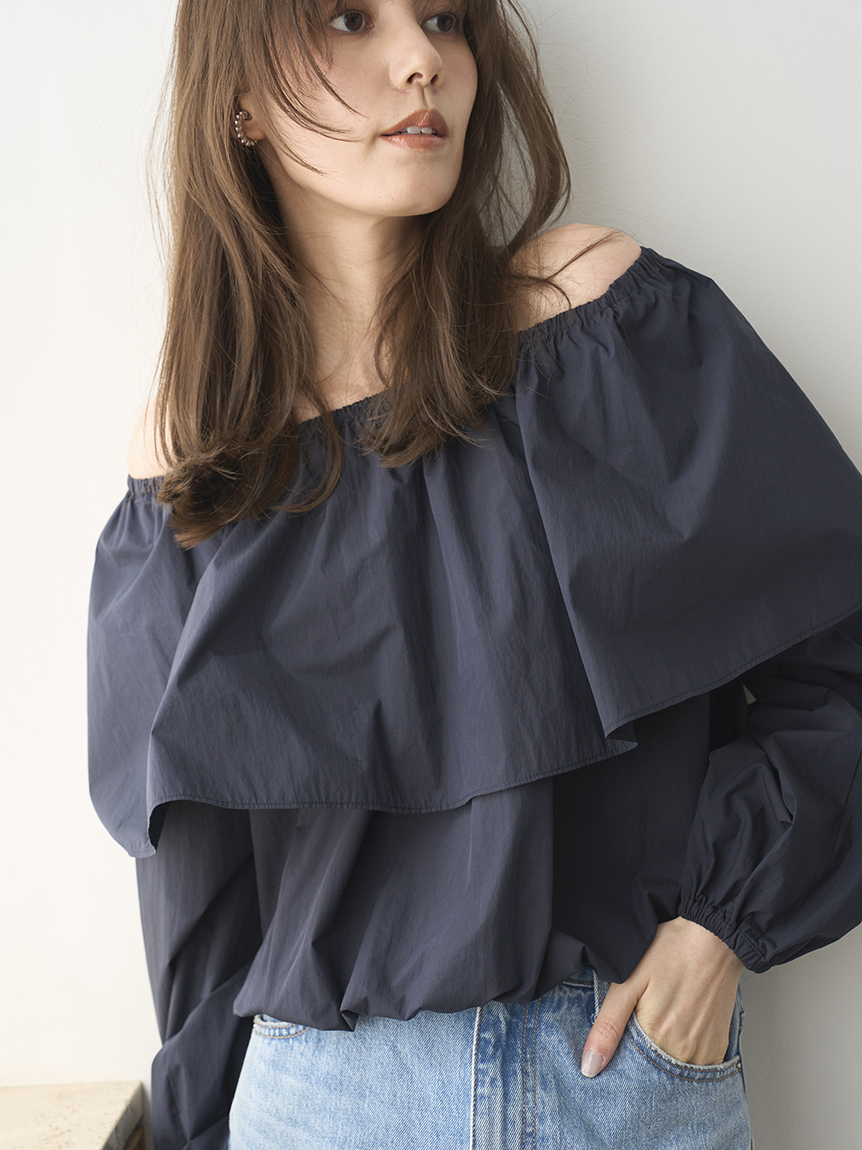 ミラオーウェン　ブラウス Mila Owen（ミラオーウェン）の「【WEB限定カラーあり】前後2WAY