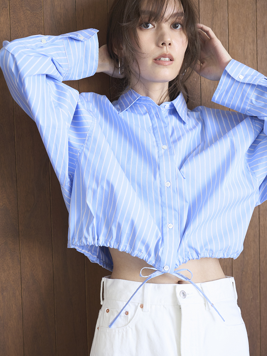 ドロストショートシャツ(シャツ)｜トップス｜Mila Owen（ミラ