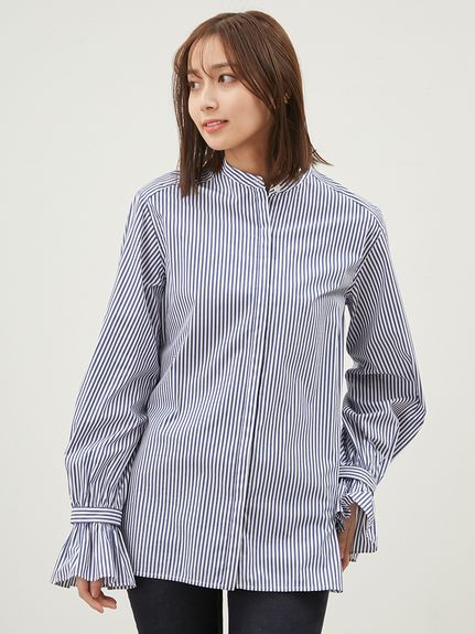 デタッチャブルラッフルブラウス【手洗い可能】(シャツ