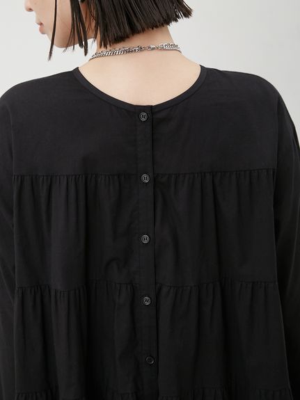 Mila owen 前後2WAYティアードフレアチュニック 0サイズ BLK 前後2WAYティアードフレアチュニック(シャツ)｜トップス｜Mila