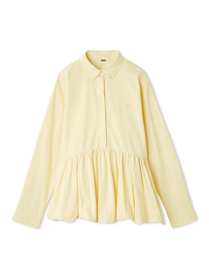 釦ダウン裾バルーンペプラムシャツ(シャツ)｜トップス｜Mila Owen  