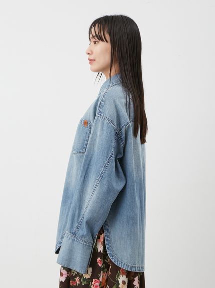 カーブヘムオーバーシャツ(シャツ)｜トップス｜Mila Owen（ミラ