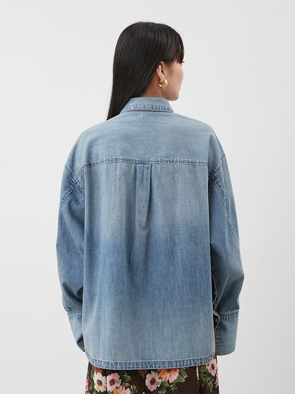 カーブヘムオーバーシャツ(シャツ)｜トップス｜Mila Owen（ミラ