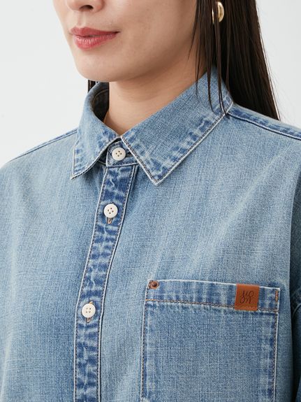 カーブヘムオーバーシャツ(シャツ)｜トップス｜Mila Owen（ミラ