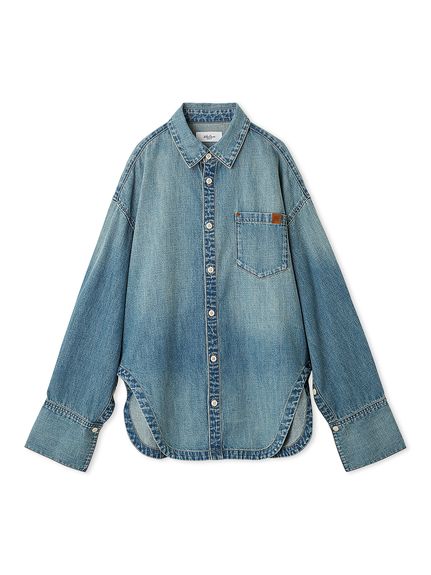 Mila Owen カーブヘムオーバーシャツ カーブヘムオーバーシャツ(シャツ)｜トップス｜Mila Owen（ミラ