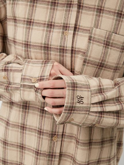 チェックネルシャツ(シャツ)｜トップス｜Mila Owen（ミラオーウェン