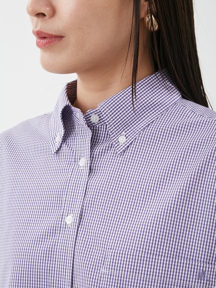 タブスリーブ釦ダウン柄シャツ(シャツ)｜トップス｜Mila Owen（ミラ