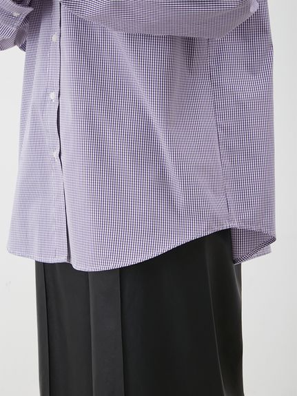 タブスリーブ釦ダウン柄シャツ(シャツ)｜トップス｜Mila Owen（ミラ  