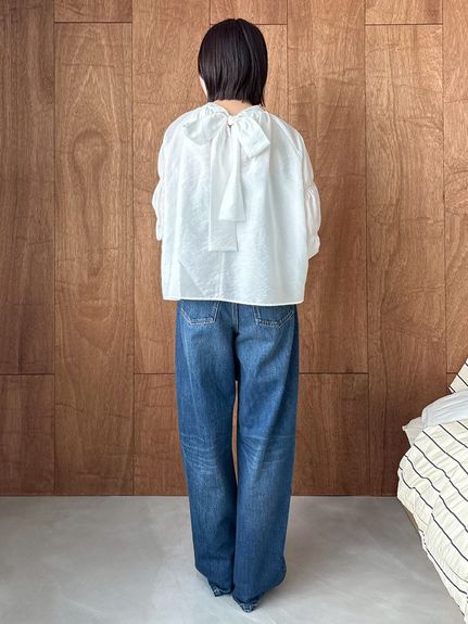 ギャザーバックリボンブラウス(ブラウス)｜トップス｜Mila Owen（ミラ