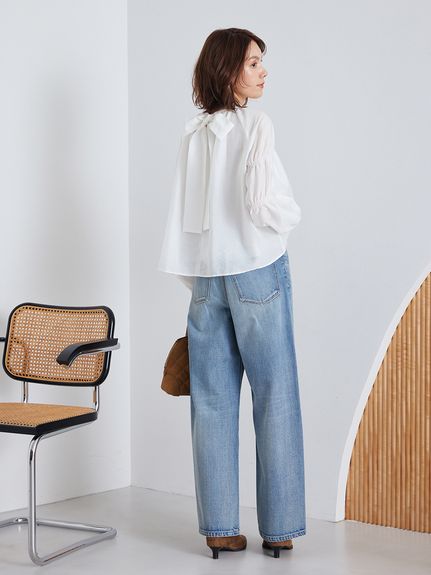 ギャザーバックリボンブラウス(ブラウス)｜トップス｜Mila Owen（ミラ