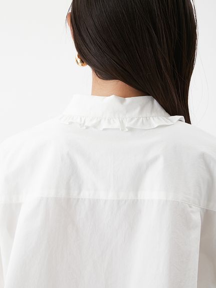 フリルカラーパフスリーブブラウス(ブラウス)｜トップス｜Mila Owen