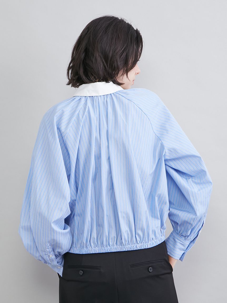 クロップドギャザーバルーンシャツ(シャツ)｜トップス｜Mila Owen