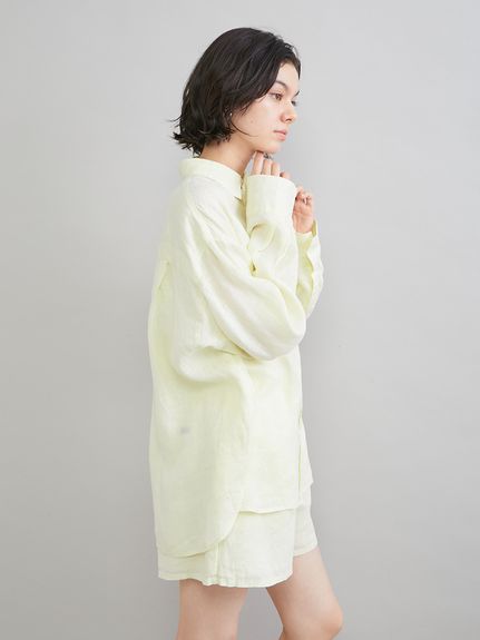 ポケット付きフレンチリネンシャツ(シャツ)｜トップス｜Mila Owen
