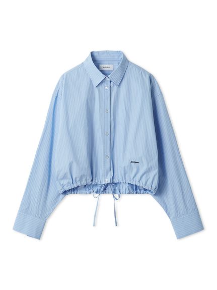 新品❤︎Mira Owenストライプオーバーシャツ今だけ更にお値下げ❤︎ Mila Owen（ミラオーウェン） ブラウス シャツ ストライプドロスト