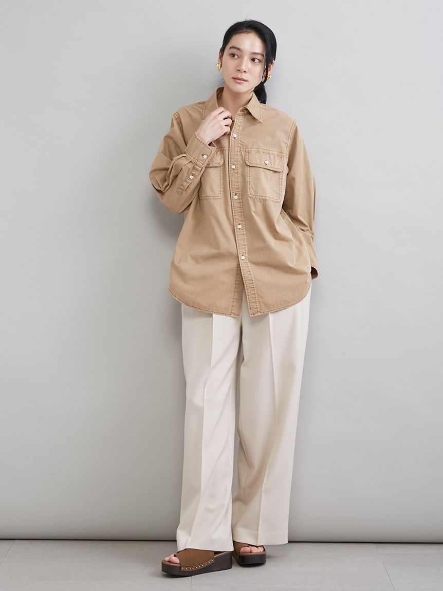 ヴィンテージライクフラップシャツ(シャツ)｜トップス｜Mila Owen